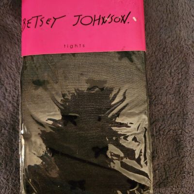 Betsey Johnson Tights in black with figures size S/M new in original package.